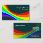 Carte De Visite Courbe de spectre - Vert foncé 003333 (Devant / Derrière)