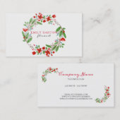 Carte De Visite Courbe florale colorée (Devant / Derrière)