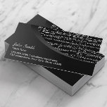 Carte De Visite Courbe noire professionnelle Math Tutor<br><div class="desc">Cartes de visite professionnels de la courbe noire des maths Tutor.</div>
