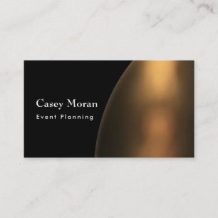 Carte De Visite Courbe noire solide au-dessus de photo légère