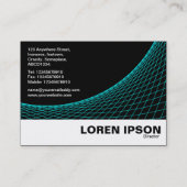 Carte De Visite Courbe pied - Cyan (Dos)
