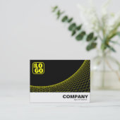Carte De Visite Courbe pied - Jaune (Debout devant)