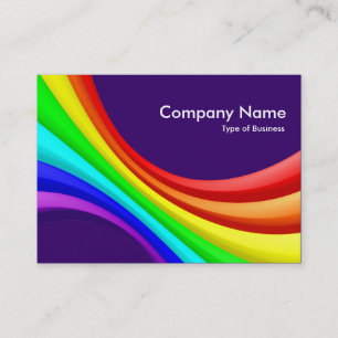 Carte De Visite Courbe spectrale 3d - Purple profond 330066