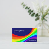 Carte De Visite Courbe spectrale II - Bleu foncé 000066 (Debout devant)