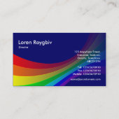 Carte De Visite Courbe spectrale II - Bleu foncé 000066 (Dos)