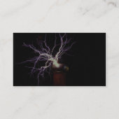 Carte De Visite Courber de bobine de Tesla (Dos)