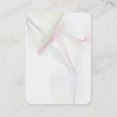 Carte De Visite Courbes Abstraites Chubby verticales Script blanc (Dos)