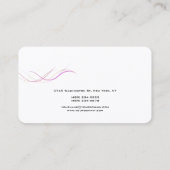 Carte De Visite Courbes Abstraites modernes Design tendance (Dos)