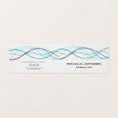 Carte De Visite Courbes Abstraites modernes Style moderne tendance (Extérieur déplié)