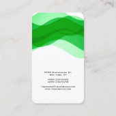 Carte De Visite Courbes Abstraites verticales Motif Moderne tendan (Dos)