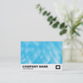 Carte De Visite Courbes bleues (Debout devant)
