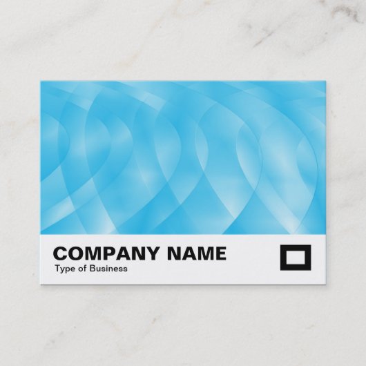 Carte De Visite Courbes bleues (Devant)