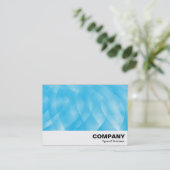 Carte De Visite Courbes bleues (Debout devant)