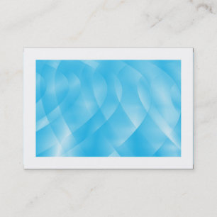 Carte De Visite Courbes bleues (bordées)
