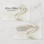 Carte De Visite Courbes élégantes légères de wedding planner (Devant / Derrière)