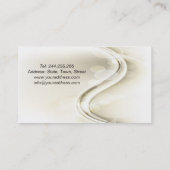 Carte De Visite Courbes élégantes légères de wedding planner (Dos)