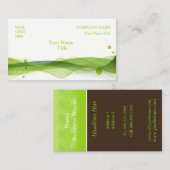 Carte de visite, Courbes et bulles (Devant / Derrière)