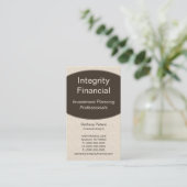 Carte de visite Courbes exécutives, Espresso (Debout devant)