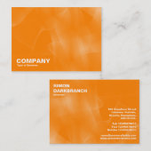Carte De Visite Courbes II orange (Devant / Derrière)