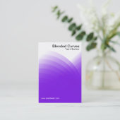 Carte De Visite Courbes mélangées - violet (Debout devant)