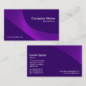 Carte De Visite Courbes - Nuances de pourpre (Devant / Derrière)