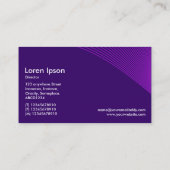 Carte De Visite Courbes - Nuances de pourpre (Dos)