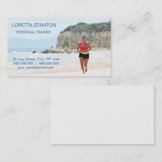 Carte De Visite Coureur (Devant / Derrière)