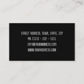 Carte De Visite Coureur des véhicules à moteur/de mécanicien (Dos)