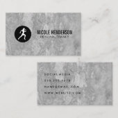Carte De Visite Coureur Minimaliste (Devant / Derrière)
