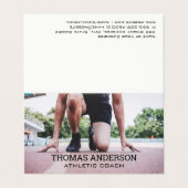 Carte De Visite Coureur sur la piste (Extérieur déplié)