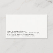 Carte De Visite Coureur sur la piste (Dos)