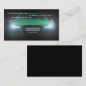 Carte De Visite Coureur vert des véhicules à moteur de lumière de (Devant / Derrière)