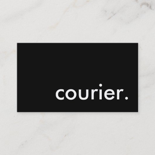 Carte De Visite courier. (Devant)