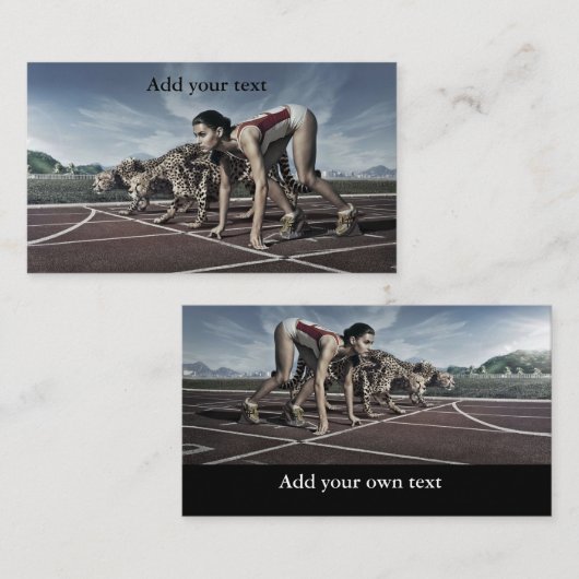 Carte De Visite Courir Cheethas (Devant / Derrière)