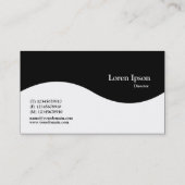 Carte De Visite Couronne à demi onde - noir (Dos)