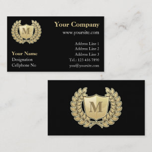 Carte De Visite Couronne avec bouclier