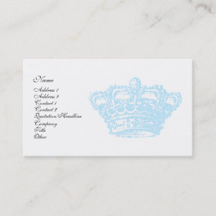 Carte De Visite Couronne bleue