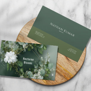 Carte De Visite Couronne de feuillage de eucalyptus avec diamant o