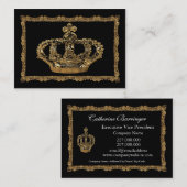 Carte De Visite Couronne de Royalee Boleyn élégante (Devant / Derrière)