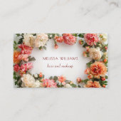 Carte De Visite Couronne de verdure florale 3D (Devant)