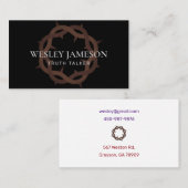 Carte De Visite Couronne d'épines (Devant / Derrière)