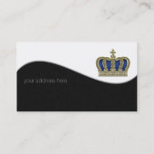 Carte De Visite Couronne d'or - luxe royal 5 (Dos)