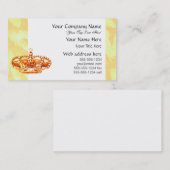 Carte De Visite Couronne en or (Devant / Derrière)