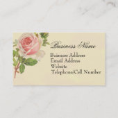 Carte De Visite Couronne et roses (Dos)