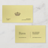 Carte De Visite Couronne or (Devant / Derrière)