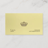 Carte De Visite Couronne or (Devant)