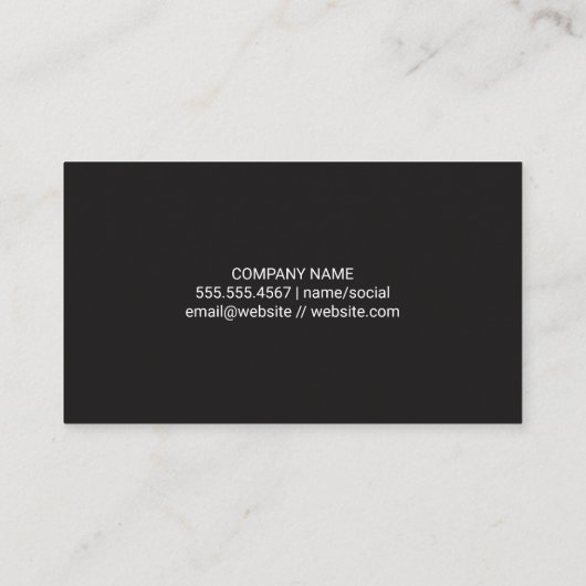 Carte De Visite Courrier de livraison (Dos)