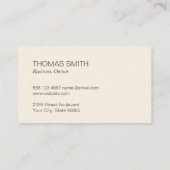 Carte De Visite Courrier | Entreprise (Dos)