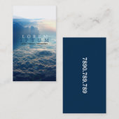 Carte De Visite Courrier pilote de mouche de ciel d'avion (Devant / Derrière)