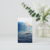 Carte De Visite Courrier pilote de mouche de ciel d'avion (Debout devant)